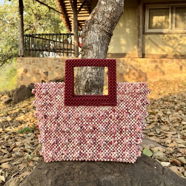 Zeyna [marble pink with burgundy handle]